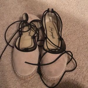 Free people lace up espadrilles